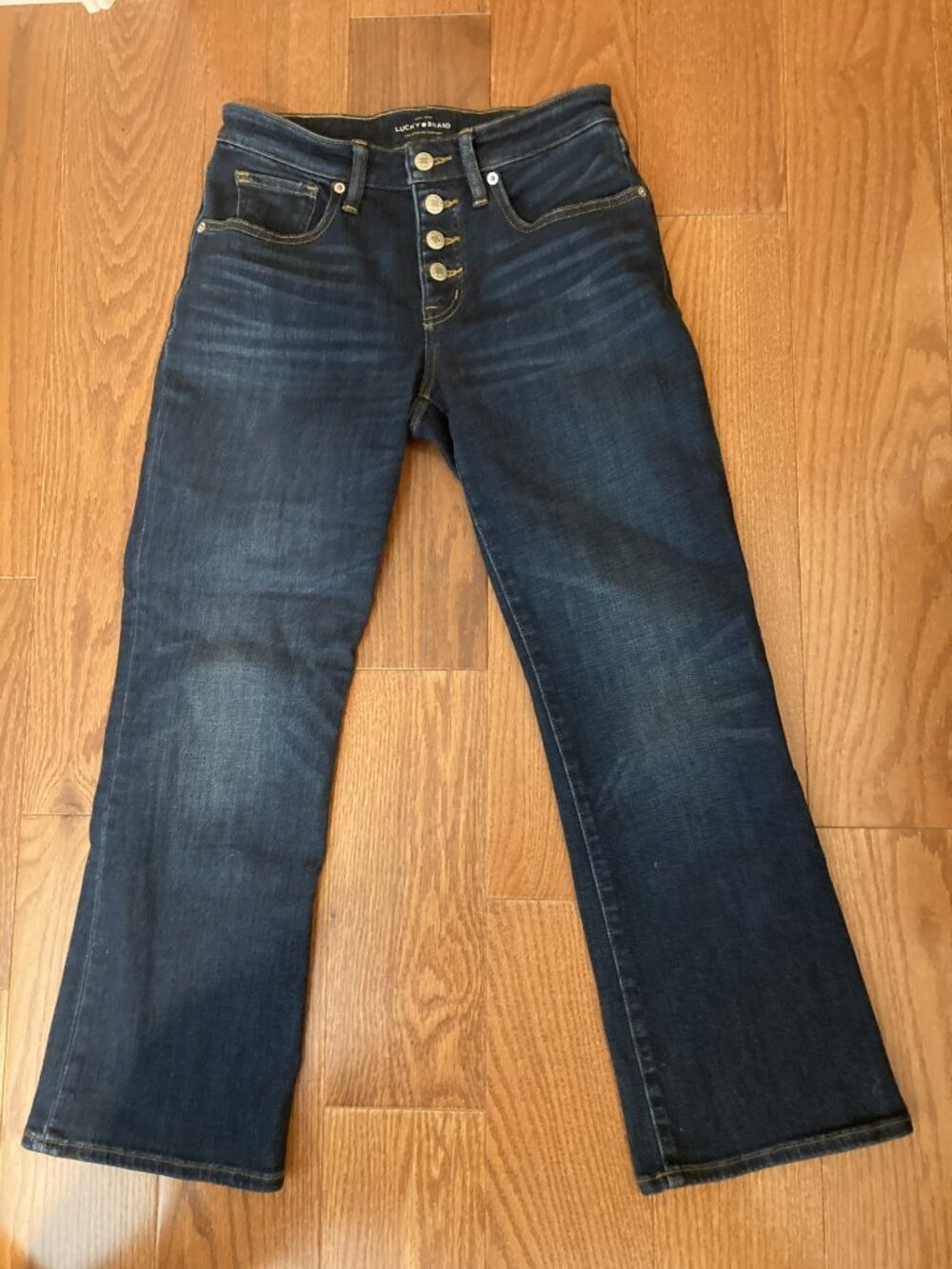 Lucky Brand Ava Crop Mini- boot Jeans